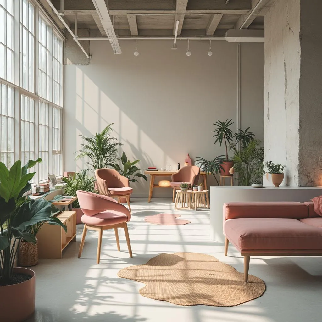 Espacio de trabajo inspirador y minimalista